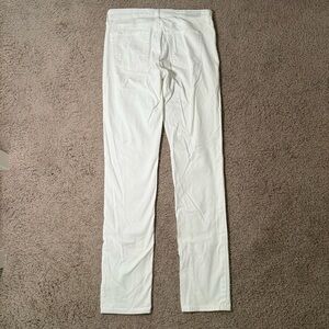 AG Adriano Goldschmeid Women’s White The Prima Mid Rise Cigarette Jeans Sz 28